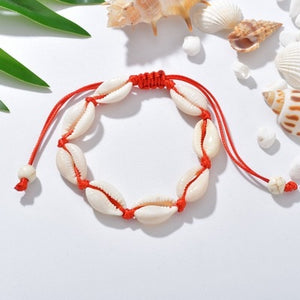 bohemia Handmade adjustable rope chain Natural shell Bracelet Shells foot Bracelets Beaded bracelets cheville for women beach