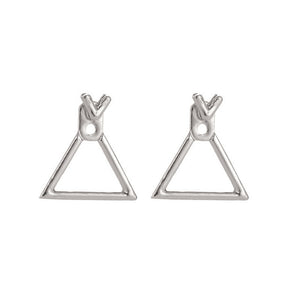 Wholesale Korean Trendy Cute Earrings Jewellery Geometric Square V Word Stud Earrings For Women Fashion Jewelry 2019 Oorbellen