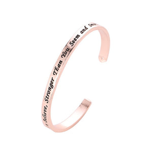 Luxury Rose Gold Stainless Steel Bracelets Bangles Female Heart Forever Love Charm Bracelet for Woman Couple Gift Bijoux Femme