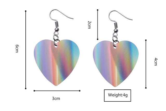 European and American simple earrings sweet temperament metal line love fashion earrings for Women and Girls Free Shipping