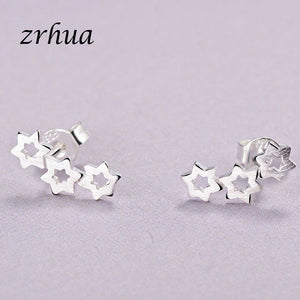 2019 Newest 925 Silver Needle Women's Jewelry Fashion Cute Chic Stud Earrings for School Girls Kids Lady Birthday Accessories