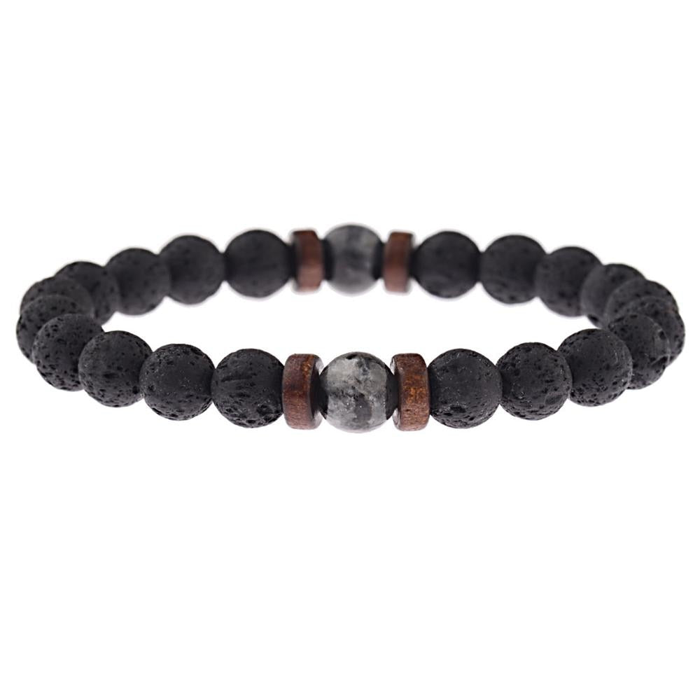 Men Bracelet Natural Moonstone Bead Tibetan Buddha Bracelet chakra Lava Stone Diffuser Bracelets Men Jewelry gift Drop Shipping