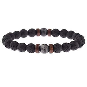 Men Bracelet Natural Moonstone Bead Tibetan Buddha Bracelet chakra Lava Stone Diffuser Bracelets Men Jewelry gift Drop Shipping