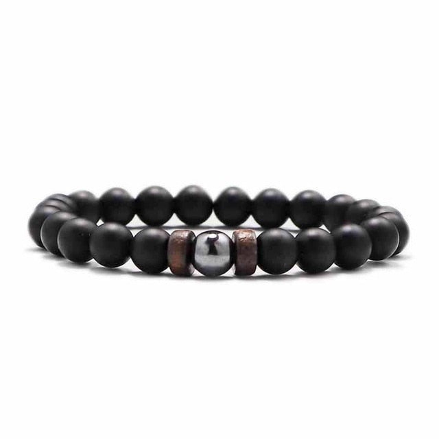 Men Bracelet Natural Moonstone Bead Tibetan Buddha Bracelet chakra Lava Stone Diffuser Bracelets Men Jewelry gift Drop Shipping