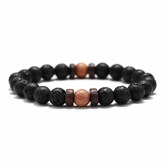 Men Bracelet Natural Moonstone Bead Tibetan Buddha Bracelet chakra Lava Stone Diffuser Bracelets Men Jewelry gift Drop Shipping