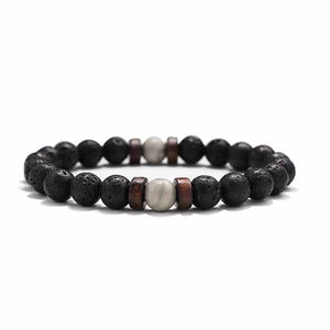 Men Bracelet Natural Moonstone Bead Tibetan Buddha Bracelet chakra Lava Stone Diffuser Bracelets Men Jewelry gift Drop Shipping