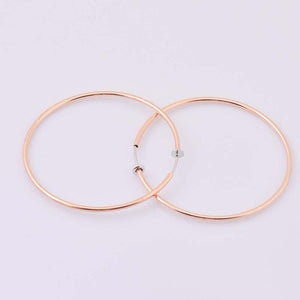 Hot diameter 4cm/5cm/6cm Ear Clips Rings Punk Women Non-Pierced Hoop Earrings Spring Goth Fake Clip-On Circle Earrings