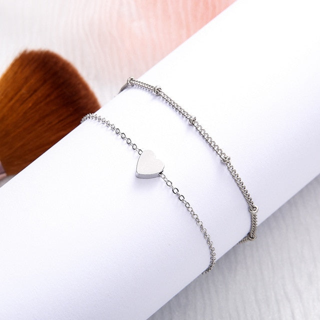 2019 New Arrivals Korean Hot Fashion Simple Metal 8 Infinity Charm Bracelets For Women & Men Jewelry Summer Style Beach