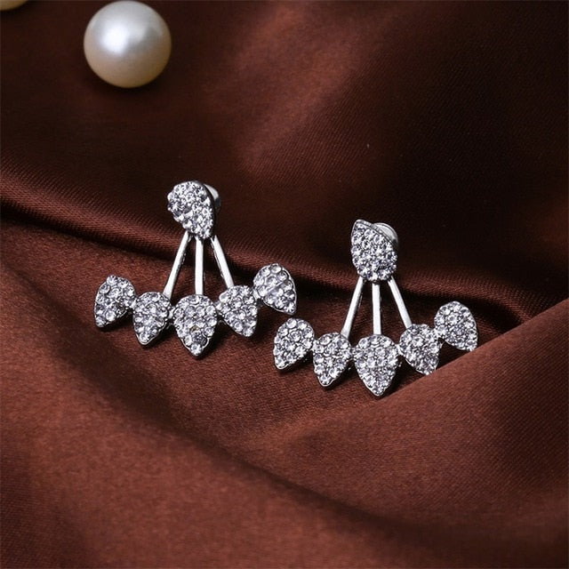 VKME Fashion Zircon Stud Earrings & Earrings Women's Party Gifts Geometric Cubic Zirconia Earrings Girls Earrings Jewelry