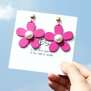 Korean Style Cute Flower Stud Earrings For Women 2018 New Fashion Sweet Earrings Femme Brinco Wholesale Jewelry