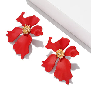 Korean Style Cute Flower Stud Earrings For Women 2018 New Fashion Sweet Earrings Femme Brinco Wholesale Jewelry