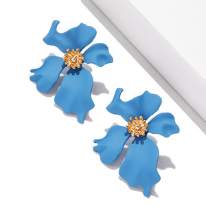 Korean Style Cute Flower Stud Earrings For Women 2018 New Fashion Sweet Earrings Femme Brinco Wholesale Jewelry