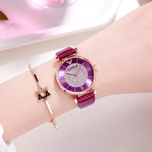 Women Watches 2019 Luxury Diamond Rose Gold Ladies Wrist Watches Magnetic Women Bracelet Watch For Female Clock Relogio Feminino