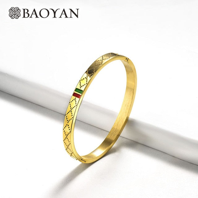 Baoyan Famous Brand Jewelry Wholesale Stainless Steel Jewelry Set Ring Necklace Bracelet Earrings Wedding Jewelry Sets For Women