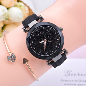 Fashion Starry Sky Women Watches Top Sale Leather Ladies Bracelet Watch Quartz Wristwatches Casual Female Clock Relogio Feminino