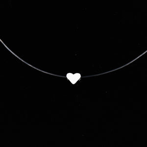 ONEVAN Women Transparent Fishing Line Necklace Invisible Chain Necklaces pendants Rhinestone Choker Gift Necklaces