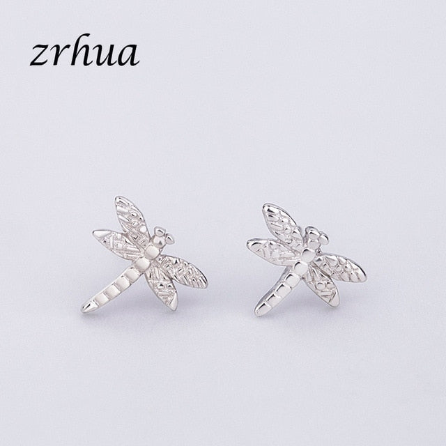 925 Sterling Silver Needle Women Jewelry Fashion Cute Chic Stud Earrings for School Girls Kids Lady Gift pendientes oorbellen