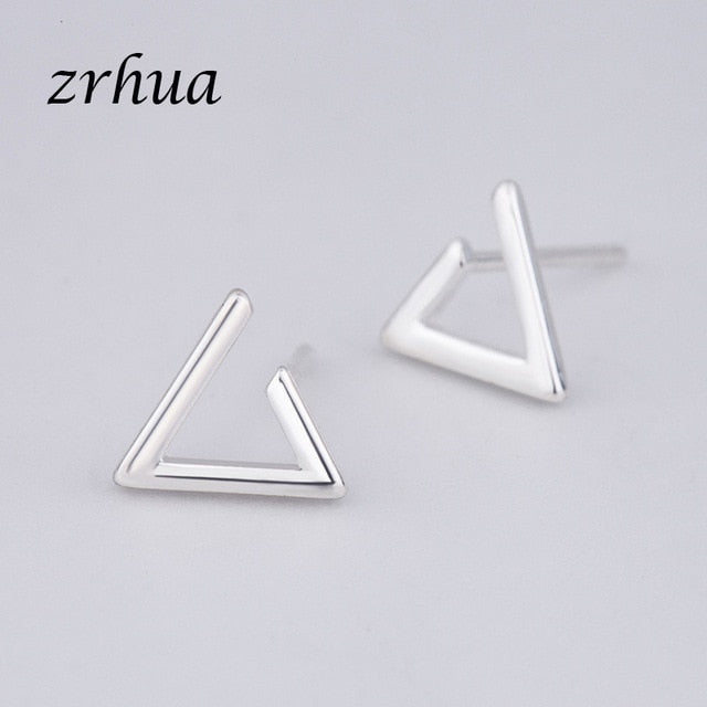 925 Sterling Silver Needle Women Jewelry Fashion Cute Chic Stud Earrings for School Girls Kids Lady Gift pendientes oorbellen