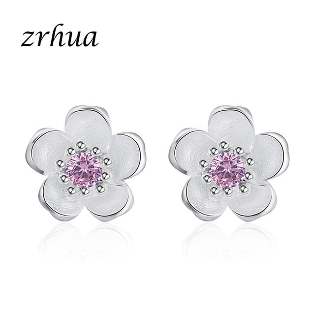 925 Sterling Silver Needle Women Jewelry Fashion Cute Chic Stud Earrings for School Girls Kids Lady Gift pendientes oorbellen