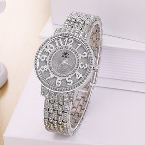 Women Quartz Watch Fashion Bling Casual Ladies Watch Female Quartz Gold Watch Crystal Diamond For Women Clock