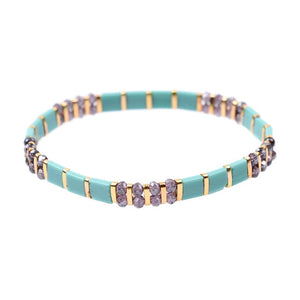 BOJIU 24 Colors Bohemian Miyuki Tila Beads Bracelets For Women Jewelry Gold Delica Beads Summer Beach Bracelet Lady Gift BC355