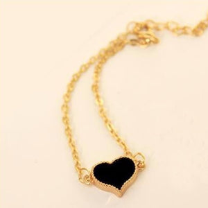 SL01 Charming Red Heart Bracelets & Bangles For Women Girls Gold Color Metal Bracelets Hot Sale Statement Jewelry Wholesale