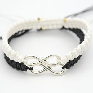 Handmade Jewelry For Couple Infinity Charm Bracelets for Women Rope Chain Trendy Gift Pulseira Feminina