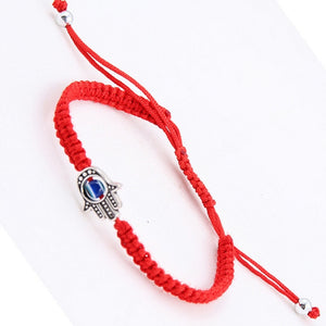 Hot Lucky Golden Cross Heart Bracelet For Women Children Red String Adjustable Handmade Bracelet DIY Jewelry