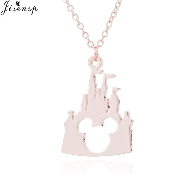 Jisensp Stainless Steel Cute Mickey Pendant Bracelet Charm Jewelry for Women Cartoon Minnie Bracelets Bangles Kid pulseras mujer