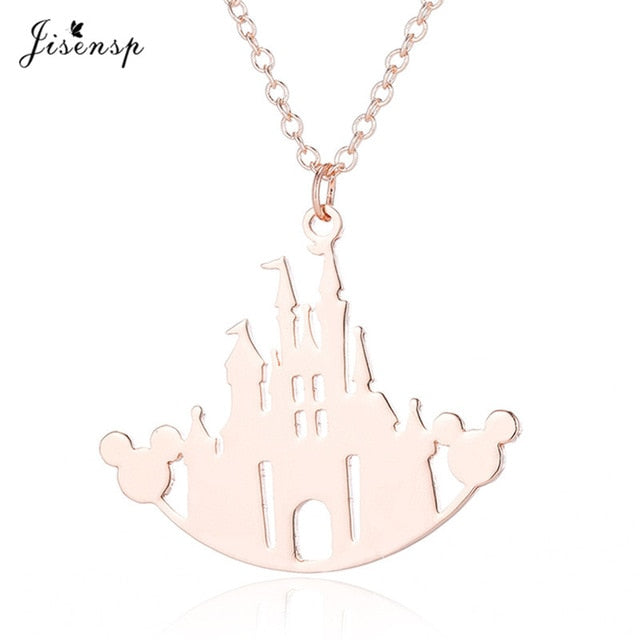 Jisensp Stainless Steel Cute Mickey Pendant Bracelet Charm Jewelry for Women Cartoon Minnie Bracelets Bangles Kid pulseras mujer