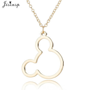 Jisensp Stainless Steel Cute Mickey Pendant Bracelet Charm Jewelry for Women Cartoon Minnie Bracelets Bangles Kid pulseras mujer