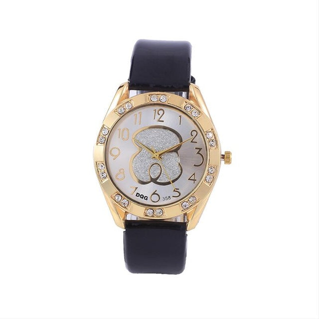 Relogio feminino 2019 New Women Watches Fashion Brand Bear Watch Women Casual Leather Belt Quartz Wristwatch reloj mujer