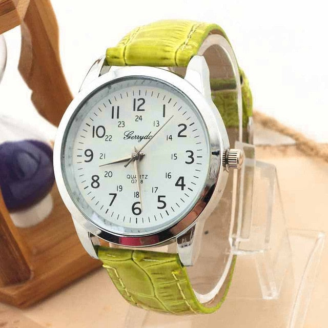 2019 Luxury Brand Watches Elegant Analog Luxury Sports Leather Strap Quartz Women Mens Wrist Watch Clock relojes para mujer A7